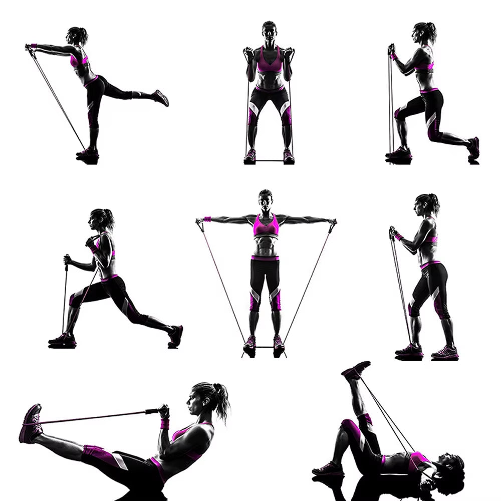 FlexTone™ – Elastic Resistance Bands for Full-Body Training (10-30LB)