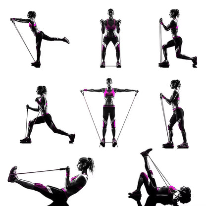 FlexTone™ – Elastic Resistance Bands for Full-Body Training (10-30LB)